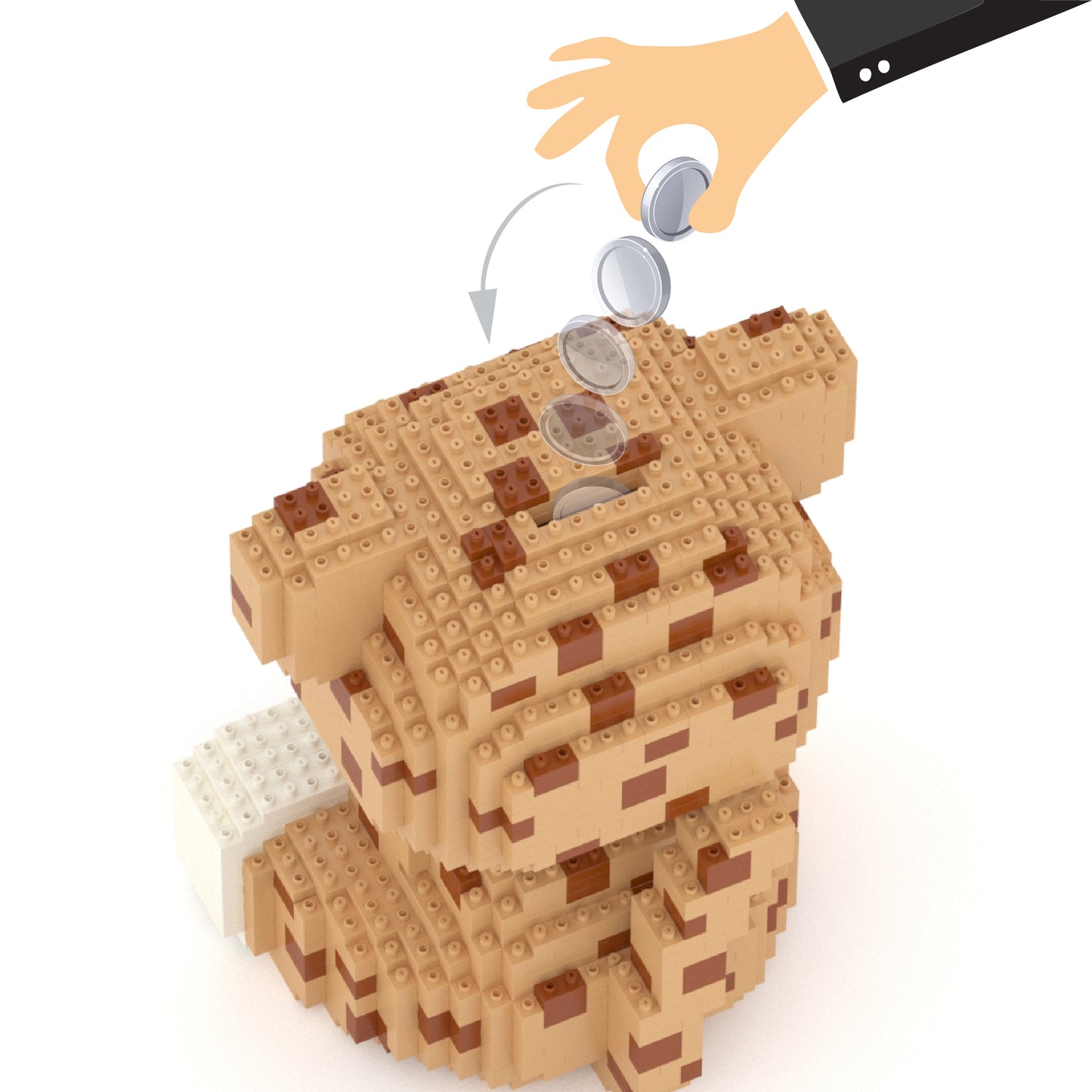 チーター 貯金箱 01S