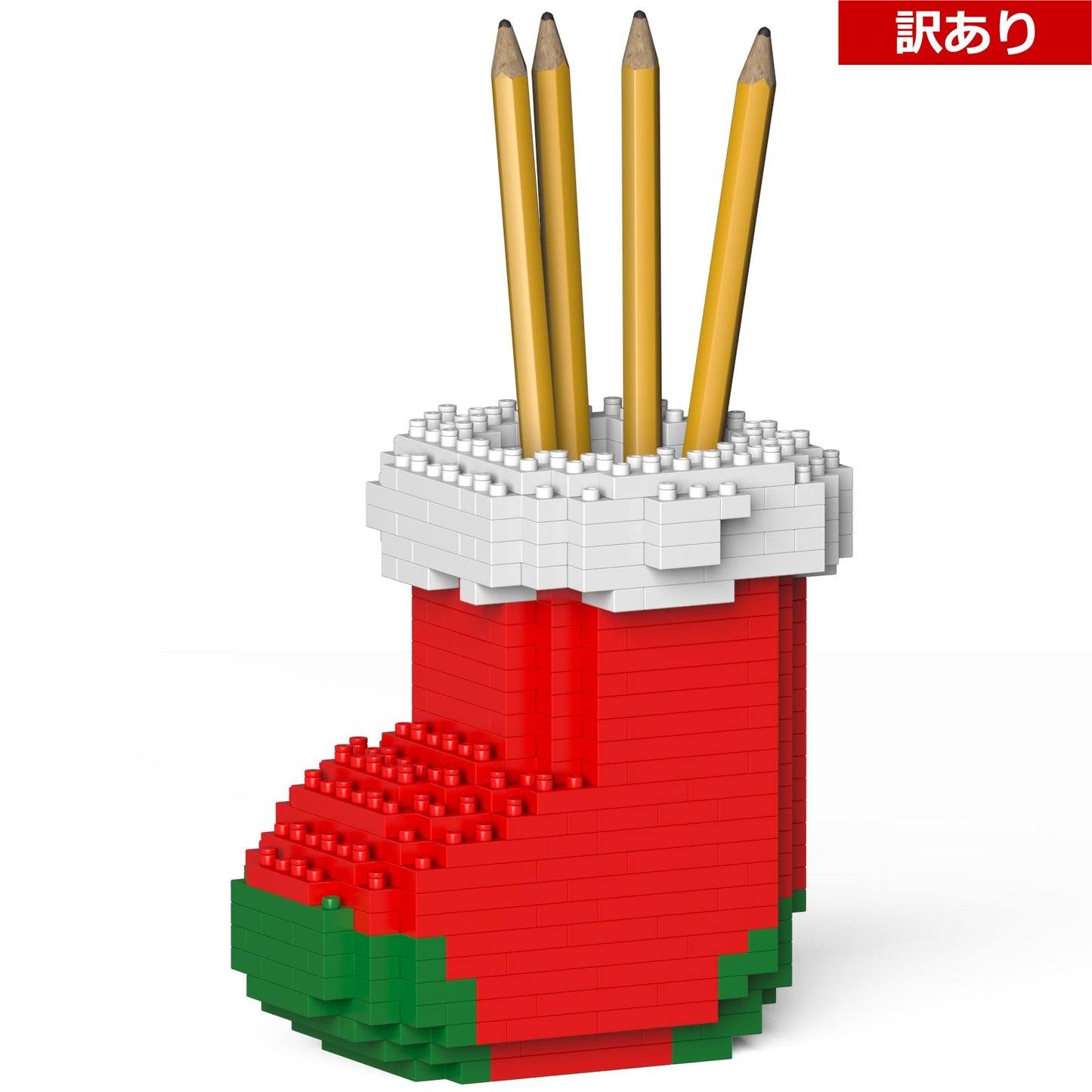 【訳あり(パッケージ不良)】クリスマスの靴下型ペン立て 01S-M02 (Black Friday 2025)